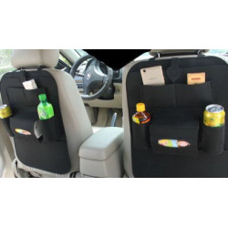 Органайзер с поставка за бутилки и телефон - черен