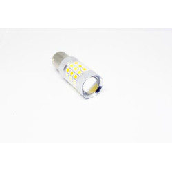 Диодна крушка BAY15D с 42 диода и лупа - комбинирана за мигач и дневни светлини