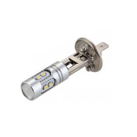 Диодна крушка H1 10W с 10 диода 2323 по 1W Cree и лупа