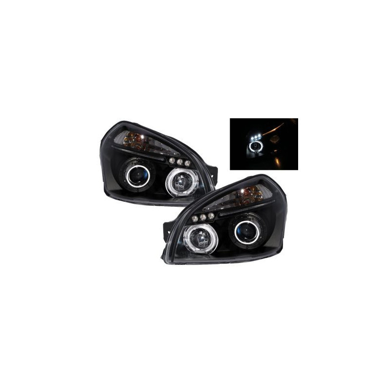 Кристални фарове  HYUNDAI TUCSON (2004+) - черни