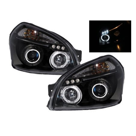 Кристални фарове  HYUNDAI TUCSON (2004+) - черни