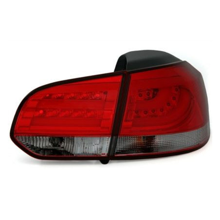 Диодни стопове  VW GOLF 6 ледбар - опушен мигач