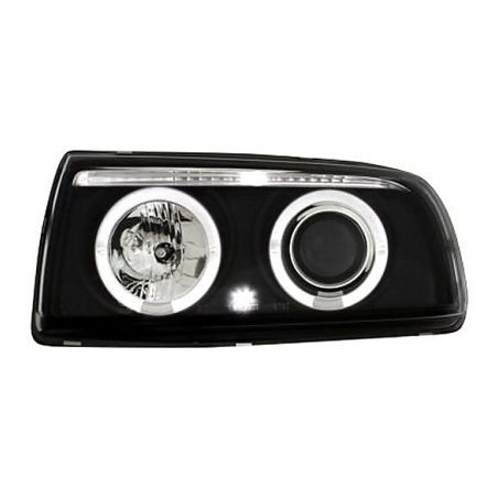 Кристални фарове  VW VENTO  (91-98) - черни