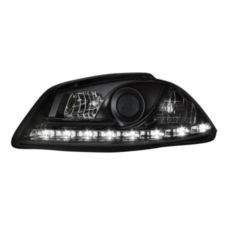 Кристални фарове SEAT IBIZA 6L (2002-2008)  - черни