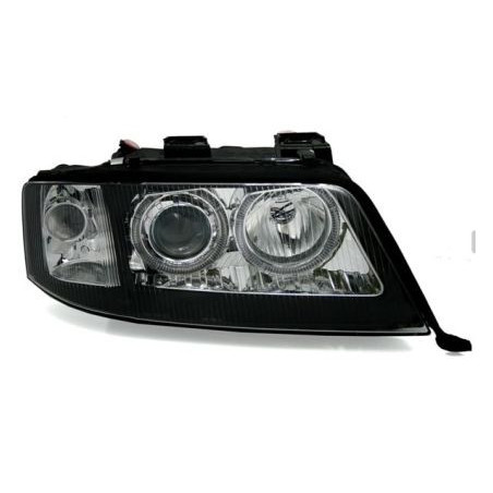 Кристални фарове  AUDI A6 (2001-2003) за фабричен ксенон - черни