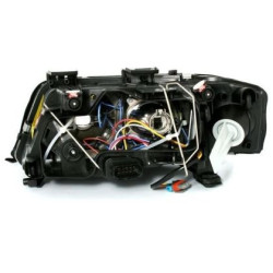 Кристални фарове AUDI A6 (2001-2003) за фабричен ксенон - черни