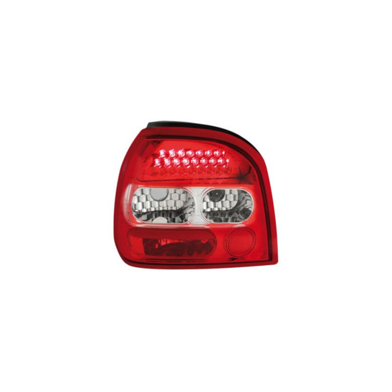 Диодни стопове GOLF III - червени / хром