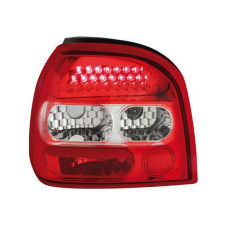 Диодни стопове GOLF III - червени / хром