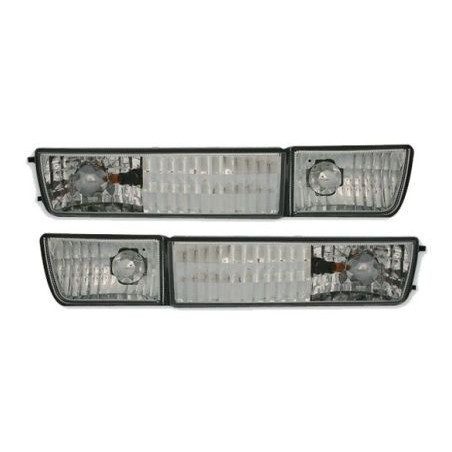 Кристални мигачи с декоративен халоген за Golf 3 / Vento (1991-1998) - хром