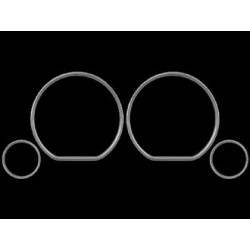 Рингове за табло за VW Golf 3 / Vento / Polo / Seat Ibiza (1993-1999) - хром