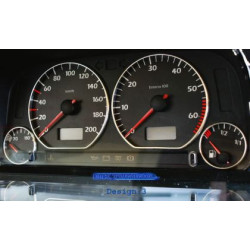 Рингове за табло за VW Golf 3 / Vento / Polo / Seat Ibiza (1993-1999) - хром