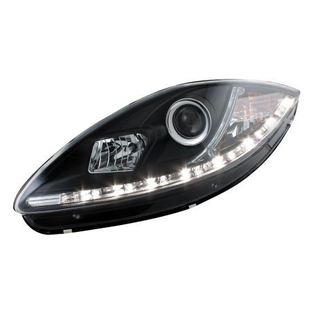 Кристални фарове SEAT ALTEA / LEON / TOLEDO (2005-2009) - черни
