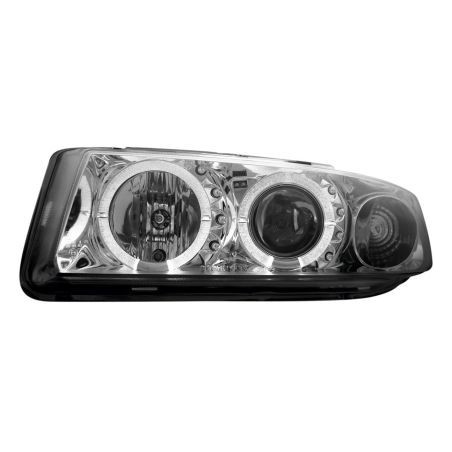 Кристални фарове Angel Eyes SEAT LEON / TOLEDO (99-04)- хром