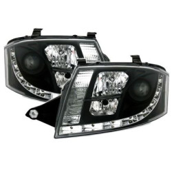 Кристални фарове за Audi TT Dayline (1998-2005) - черни