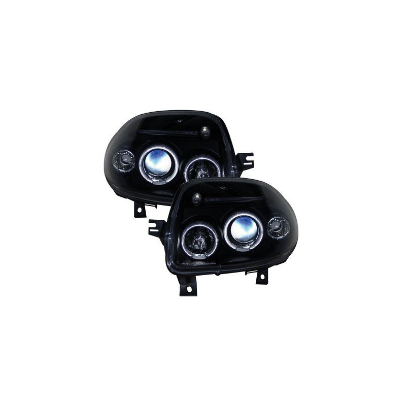 Кристални фарове ANGEL EYES CLIO I (96-98)- черни