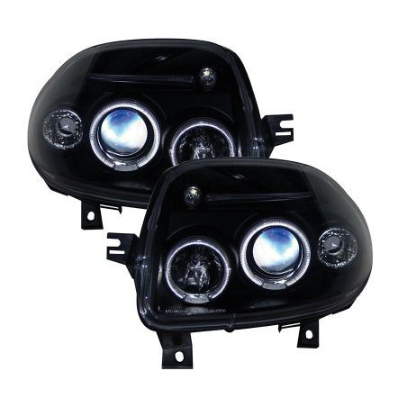 Кристални фарове ANGEL EYES CLIO I (96-98)- черни