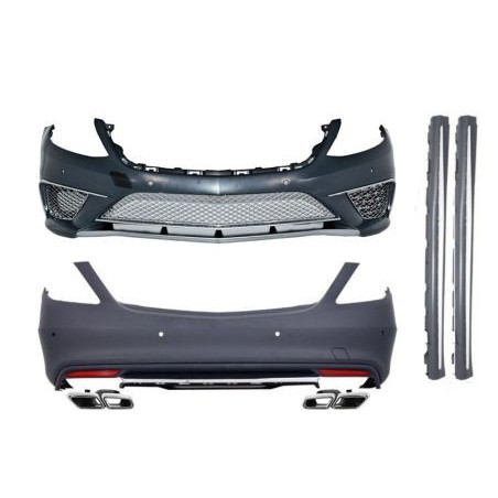 Боди Кит за Mercedes W222 S-Class (2013+) - S65 AMG пакет дълга база с накрайници