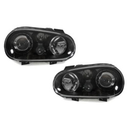 Кристални фарове GOLF IV R32 - черни