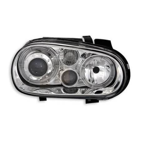 Кристални фарове  Angel Eyes GOLF IV R32  - хром