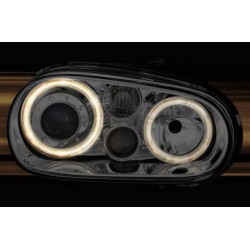 Кристални фарове Angel Eyes GOLF IV R32 - хром