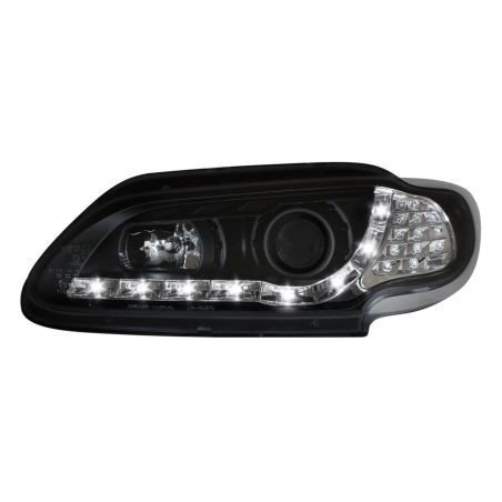 Кристални фарове за Renault Megan 3 врати (1996-1999) - черни