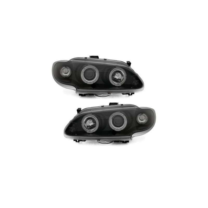 Кристални фарове Renault Megane / Scenic 3/5вр. (96-99) - черни