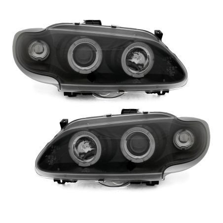 Кристални фарове Renault Megane / Scenic 3/5вр. (96-99) - черни