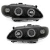 Кристални фарове Renault Megane / Scenic 3/5вр. (96-99) - черни