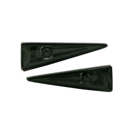 Кристални мигачи за Renault Megan (02+ / Espace (02+) / Scenic (02+) - черен хром