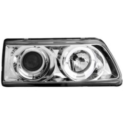 Кристални фарове ANGEL EYES CRX (90-91) с 1 ринг и лупа  - хром