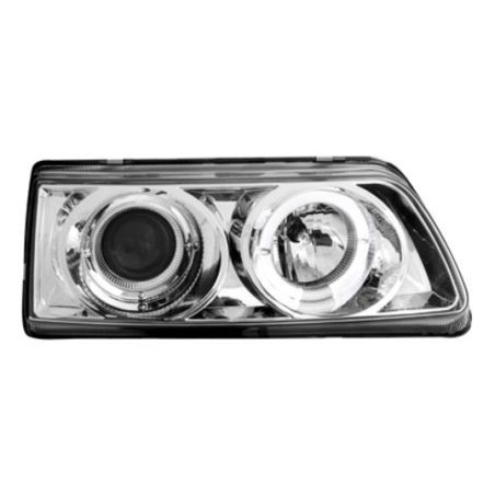 Кристални фарове ANGEL EYES CRX (90-91) с 1 ринг и лупа  - хром