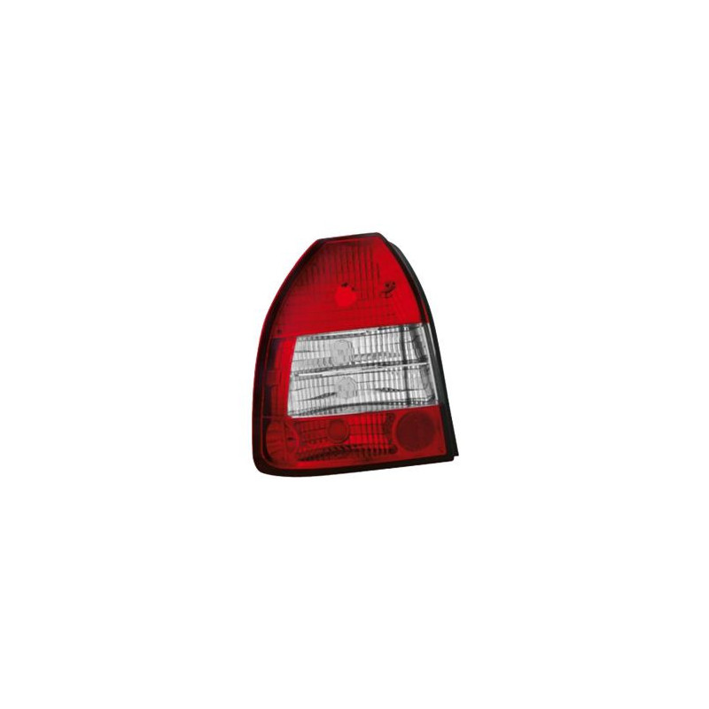 Кристални стопове HONDA CIVIC 3D (1996-2001) - Червени / Хром