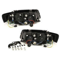 Кристални фарове Dayline VW PASSAT 3B/ B5 (97-00) - черни