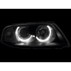 Кристални фарове  Angel Eyes VW PASSAT  B5.5 (01-05)  - черни
