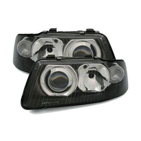Кристални фарове за Audi A3 (2000-2003) - черни
