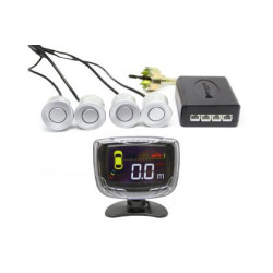 Парктроник с LED дисплей 3 Инча - сребристи датчици