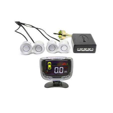 Парктроник с LED дисплей 3 Инча - сребристи датчици