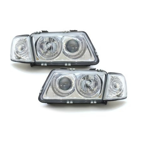 Кристални фарове  Angel Eyes AUDI A3 (96-00) - хром