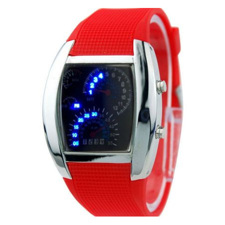 Спортен Часовник - RPM Turbo Дизайн - червен