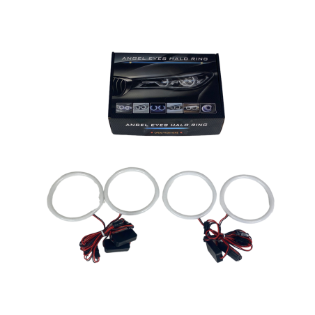 Ангелски Очи Лайтбар Дизайн за BMW E46 купе (2003+) - Бял цвят