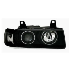 Кристални фарове CCFL Angel Eyes BMW E36 (91-99) 2d coupe - черни
