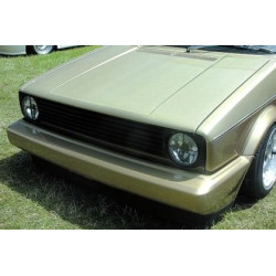 Решетка без емблема за Golf 1 с два фара - черна