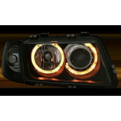 Кристални фарове Angel Eyes AUDI A3 (1996-2000) - черни