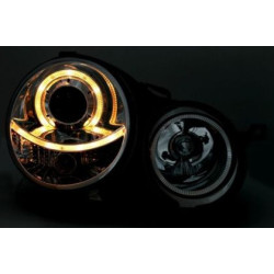 Кристални фарове POLO 9N (2001-2005) - черни