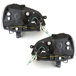 Кристални фарове VW POLO 9N2 (05-09) - черни