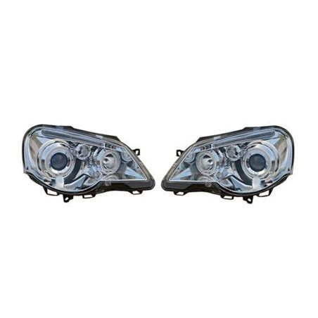 Кристални фарове  VW POLO 9N2 (2005-2009)  - хром