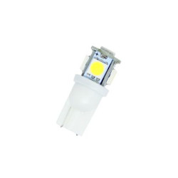 Лед крушки тип T10 с 5 SMD диода 5000K
