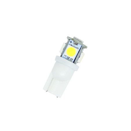 Лед крушки тип T10 с 5 SMD диода 6000K