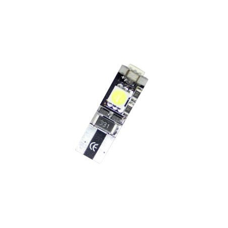 Лед крушки тип T10 с 3 SMD диода - Canbus 5000K