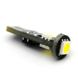 Лед крушки тип T10 с 3 SMD диода - Canbus 5000K